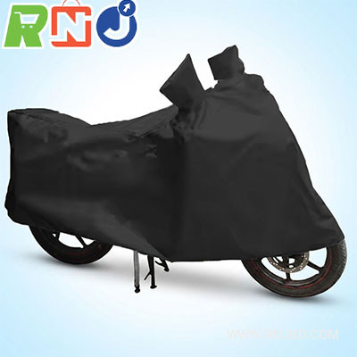 Waterproof All Season Bike Cover Dust Cover UV Protective Outdoor Indoor for Motorcycle 50 to 200cc Black Color